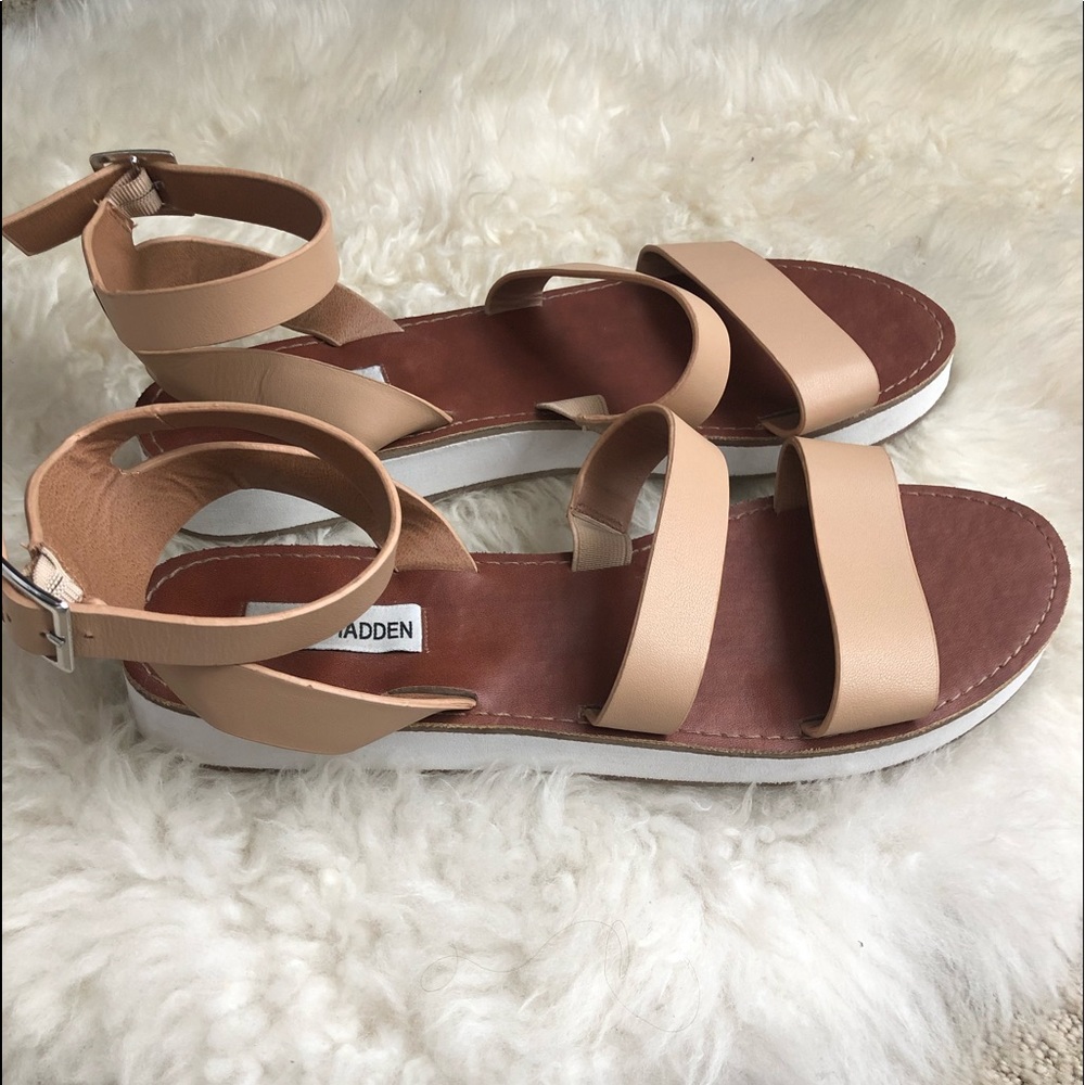 Steve Madden Nude Strap Platform Sandal